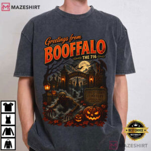 Booffalo Halloween Forest Lawn Cemetery Horror T Shirt (1)