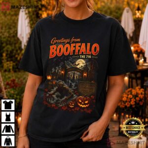 Booffalo Halloween Forest Lawn Cemetery Horror T Shirt (2)
