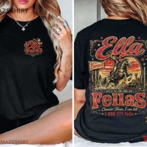 Ella Fellas Western Cowboy Texas Music Fan Gift T Shirt (3)