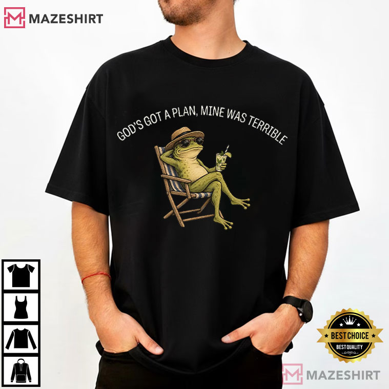 Faith Humor Funny Christian Frog Sarcastic Religious T-Shirt Faith Humor Funny Christian Frog Sarcastic Religious T-Shirt