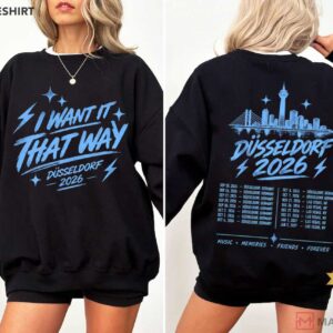I Want It That Way Dusseldorf 90s Boy Band Concert Music T Shirt (3)