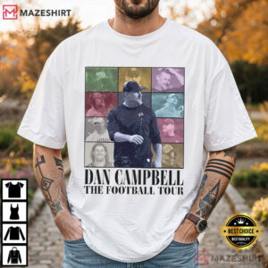 Dan Campbell Football American Graphic Eras Tour T Shirt (2)