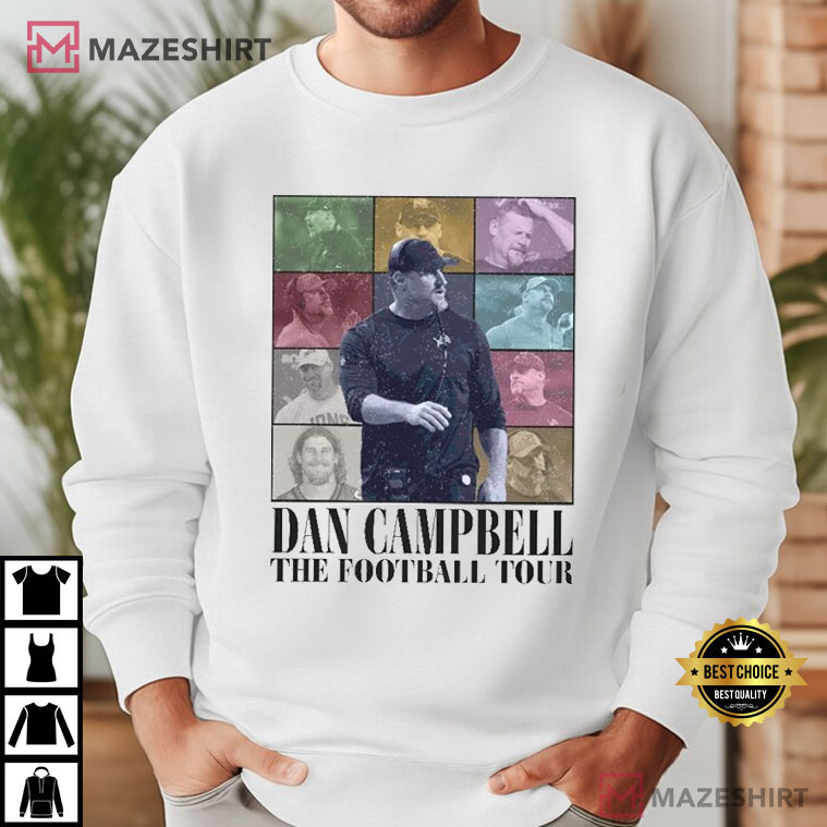 Dan Campbell Football American Graphic Eras Tour T-Shirt Dan Campbell Football American Graphic Eras Tour T-Shirt
