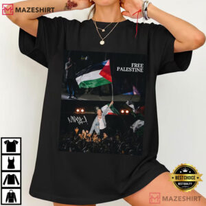 Macklemore Free Palestine Support Graphic T-Shirt