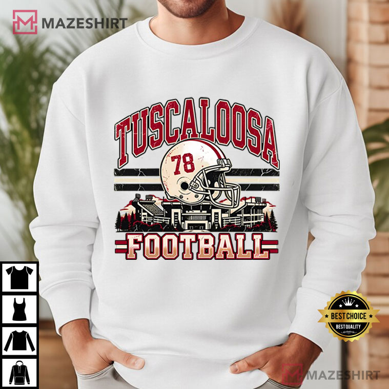 Alabama Crimson Tuscaloosa Football Vintage Game Day T-Shirt Alabama Crimson Tuscaloosa Football Vintage Game Day T-Shirt