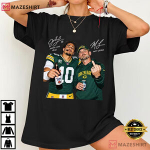 Jordan Love Matt LaFleur Green Bay Football Vintage Fan T Shirt (4)