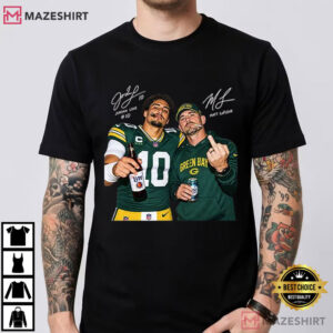 Jordan Love Matt LaFleur Green Bay Football Vintage Fan T Shirt (1)