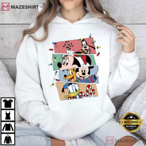 Christmas Comic Panel Retro Cartoon Friends Holiday T Shirt (4)
