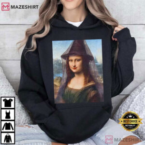 Mona Lisa Witch Portrait Spooky Funny T Shirt (2)