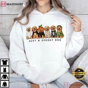 Spooky Golden Retrivier Halloween Cute Dog Spooky Season T Shirt (3)
