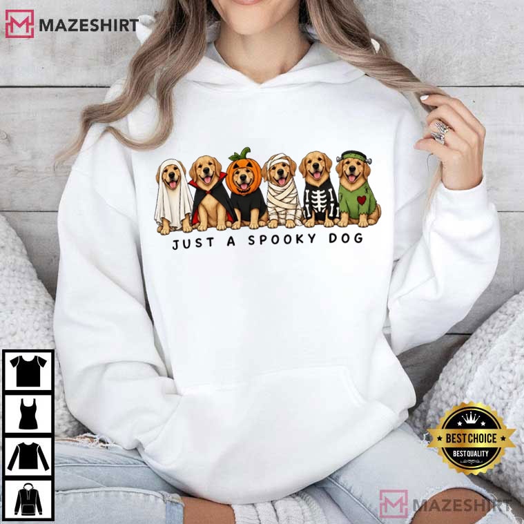 Spooky Golden Retrivier Halloween Cute Dog Spooky Season T-Shirt Spooky Golden Retrivier Halloween Cute Dog Spooky Season T-Shirt