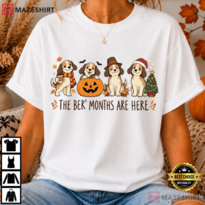 The Ber Months Are Here Fall Halloween Christmas T Shirt (1)