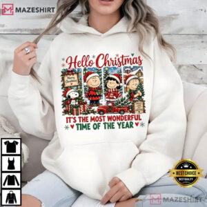 Christmas Cartoon Friends Holiday Friends Family Gift Vintage T Shirt