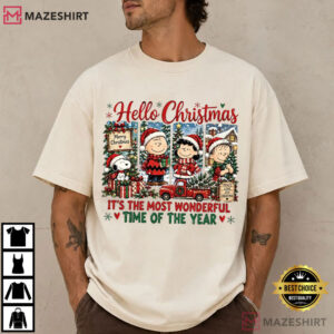 Christmas Cartoon Friends Holiday Friends Family Gift Vintage T Shirt (3)