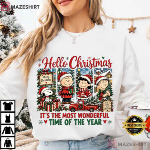 Christmas Cartoon Friends Holiday Friends Family Gift Vintage T Shirt (4)