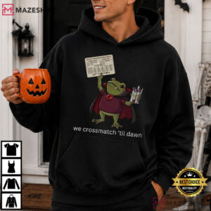 We Crossmatch Til Dawn Frog Blood Bank Halloween T Shirt (4)