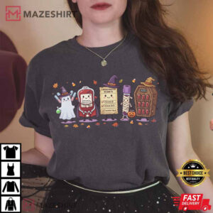 Blood Bank Halloween Funny Spooky Medical Lab Tech T Shirt (1)