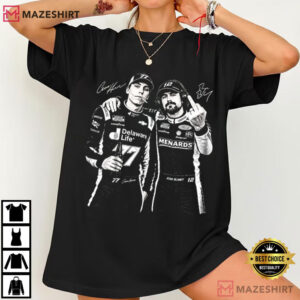 Carson Hocevar Ryan Blaney Middle Finger Vintage Racing T Shirt (2)