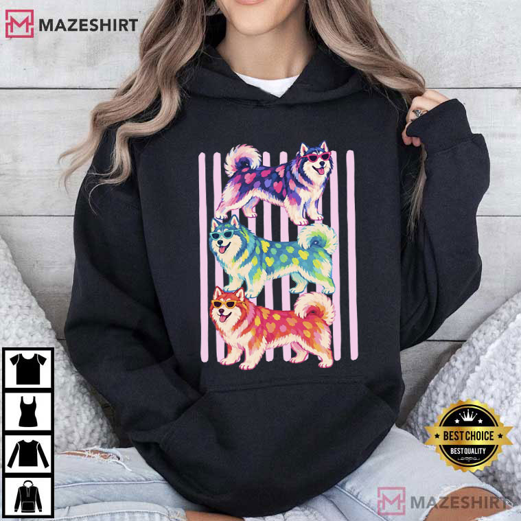 Alaskan Malamute Colorful Dog Lover Vintage T-Shirt