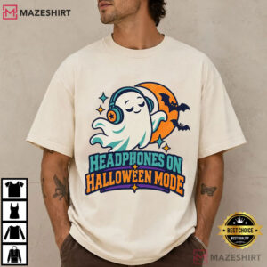 Headphones On Halloween Mode Autism Halloween T Shirt (1)
