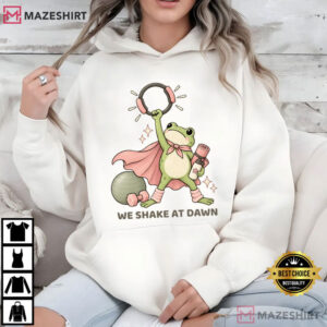 We Shake At Dawn Funny Frog Pilates T Shirt (3)