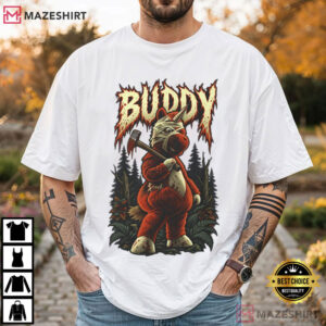 Buddy Horror Creepy Forest Unicorn Slasher Axe Humor Movie T Shirt (4)