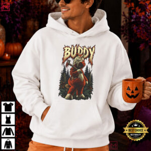 Buddy Horror Creepy Forest Unicorn Slasher Axe Humor Movie T Shirt (3)
