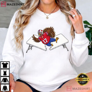 Buffalo Football Thanksgiving Tailgate Turkey Table Smash T Shirt (2)