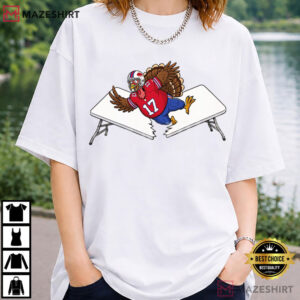 Buffalo Football Thanksgiving Tailgate Turkey Table Smash T Shirt (3)