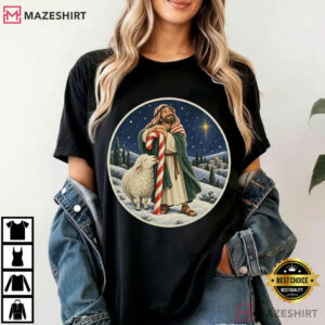 Candy Cane Crook Funny Christian Christmas Religious T Shirt (4)
