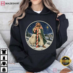 Candy Cane Crook Funny Christian Christmas Religious T Shirt (2)