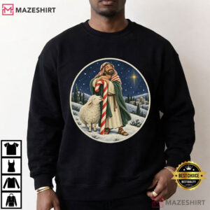 Candy Cane Crook Funny Christian Christmas Religious T Shirt (3)