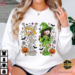 Lizzie McGuire Halloween Cartoon Mummy And Witch T Shirt (4)
