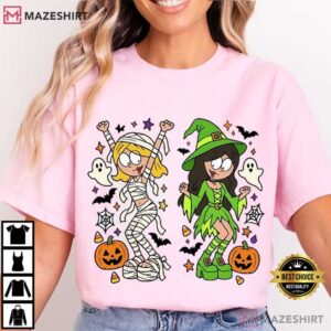 Lizzie McGuire Halloween Cartoon Mummy And Witch T Shirt (3)
