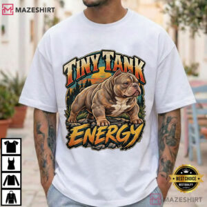 Bully Dog Tiny Tank Energy Funny Muscular Dog T Shirt (1)