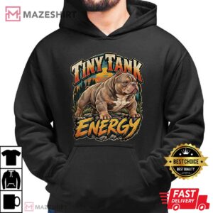 Bully Dog Tiny Tank Energy Funny Muscular Dog T Shirt (2)