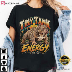 Bully Dog Tiny Tank Energy Funny Muscular Dog T Shirt (3)