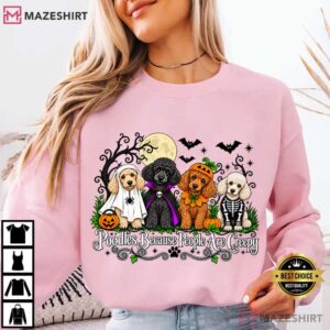 Halloween Poodles Because People Are Creepy Cute T Shirt (4)