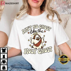 Christian Faith Ghost With Bible Funny Church Spooky Season T Shirt (4)