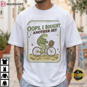 Frog Oops I Bought Another Set Brick Funny Building Block T Shirt (1)