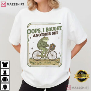 Frog Oops I Bought Another Set Brick Funny Building Block T Shirt (2)