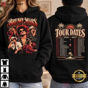 Bruno Mars Tour Dates 2026 2027 Pop Concert Music Lover T Shirt (2)