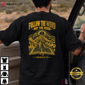 Follow The Word Not The Herd Christian Bison Buffalo T Shirt (5)