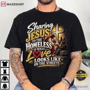 Sharing Jesus Christian Homeless Awareness Ministry T Shirt (1)