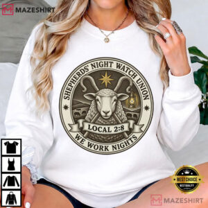 Shepherds Union Funny Christian Christmas Biblical Parody T Shirt (3)