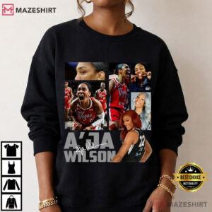 Las Vegas Women Basketball A'Ja Wilson Comic T Shirt (4)