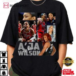 Las Vegas Women Basketball A'Ja Wilson Comic T Shirt (2)