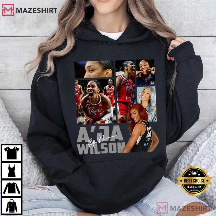 Las Vegas Women Basketball A'Ja Wilson Comic T-Shirt Las Vegas Women Basketball A'Ja Wilson Comic T-Shirt