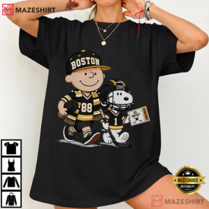 Ice Hockey Boston Cute Cartoon Hockey Game Day T Shirt (2)