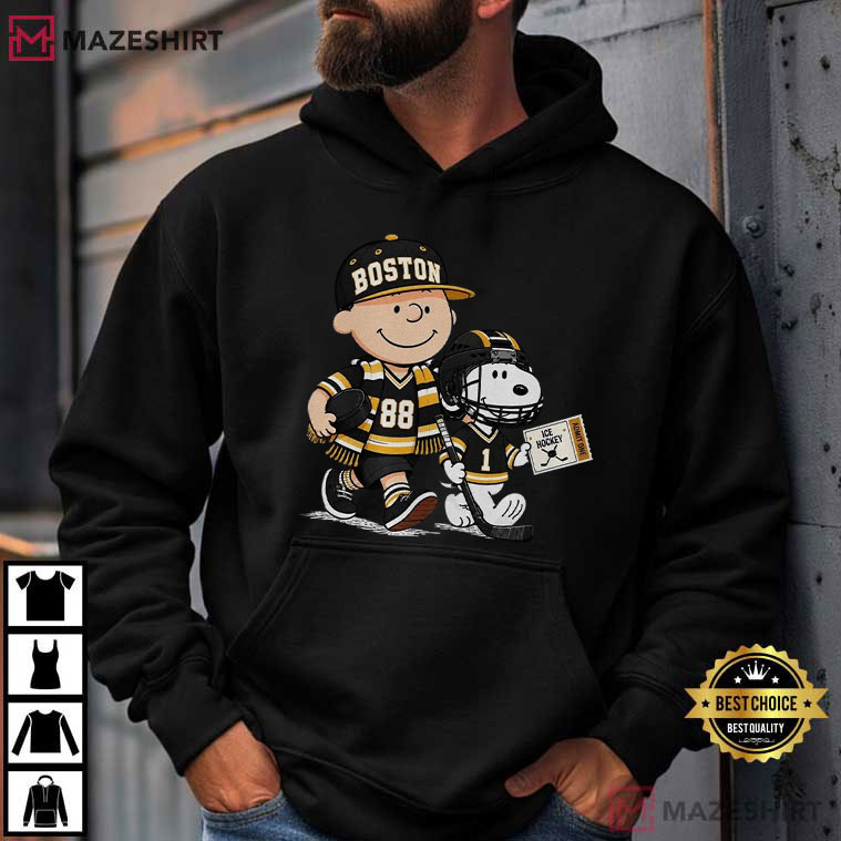 Ice Hockey Boston Cute Cartoon Hockey Game Day T-Shirt Ice Hockey Boston Cute Cartoon Hockey Game Day T-Shirt